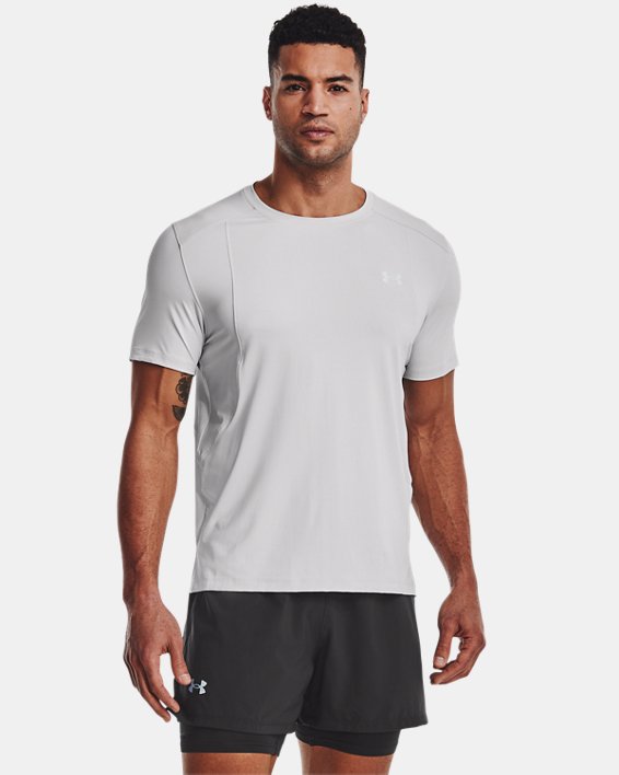 Men's UA Iso-Chill Run Laser T-Shirt, Gray, pdpMainDesktop image number 0
